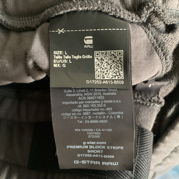 G-Star Raw Block Stripe Shorts. size L - Picture 2 of 6